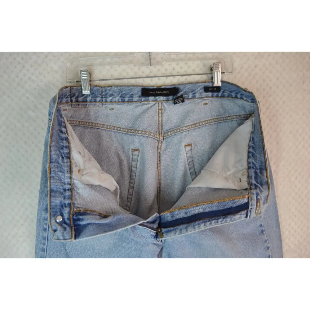Calvin Klein Jeans Men's 36x30 Easy Fit Double Stone Wash Tapered Jeans